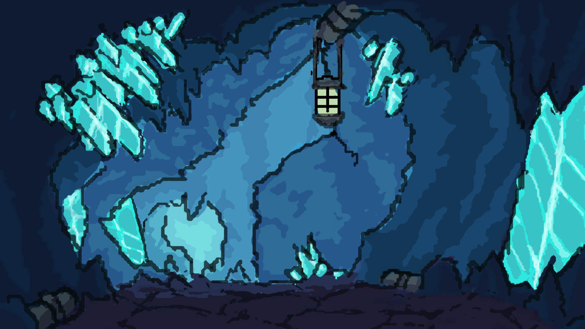 A crystal cave